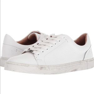 FRYE Ivy Low Lace Up White Sneakers Size 8.5